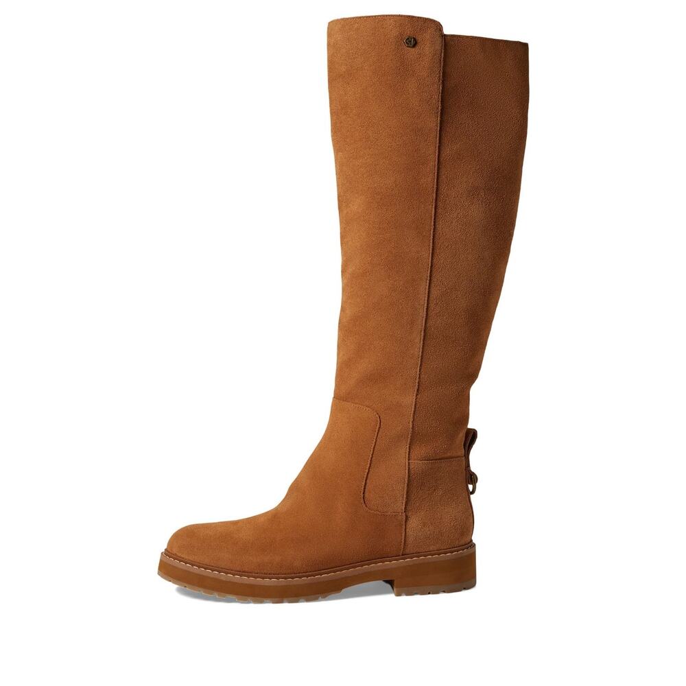 Cole Haan Waterproof Greenwich Tall Boot Golden Honey Suede/Antique size 9 M - Picture 3 of 6